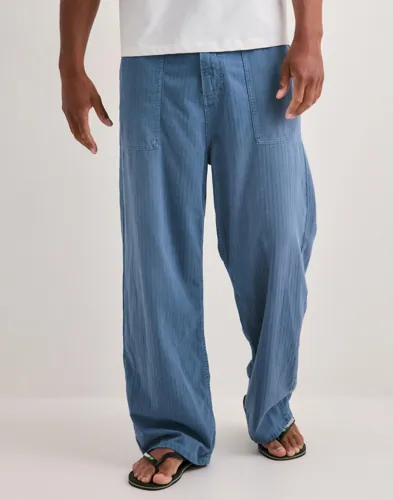 Que Sera Sera William Workwear Pant Cargobyxor Blå