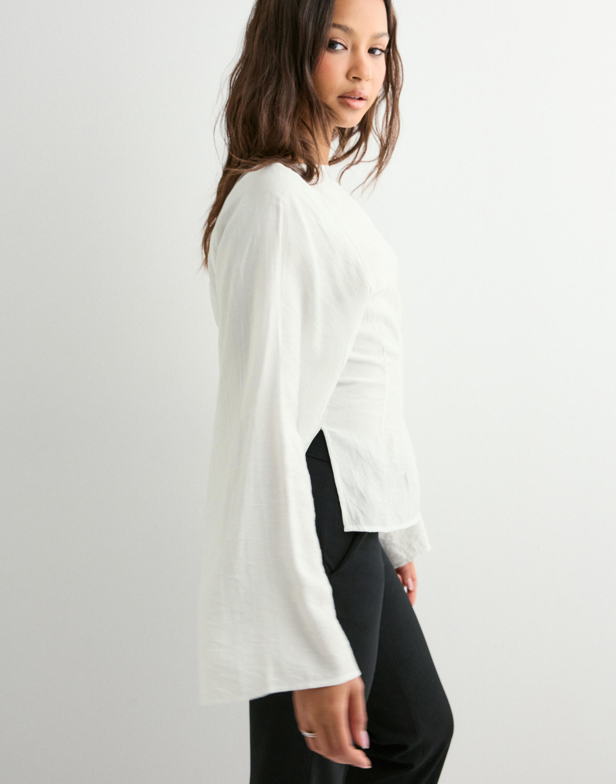 Buy Nelly Volume Sleeve Blouse - White | Nelly.com