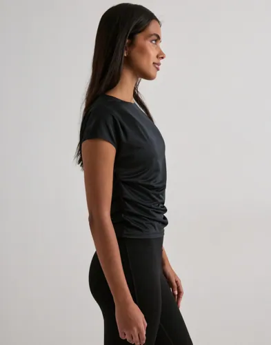 Aimn Luminous Draped Short Sleeve toppar dam – bild 2