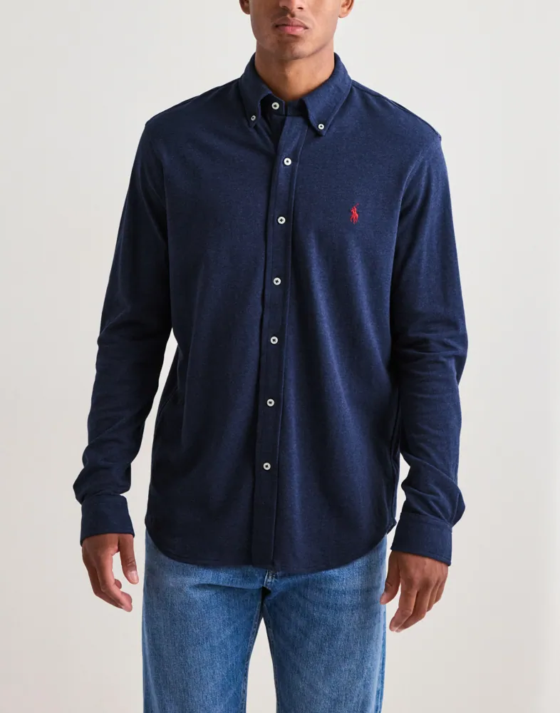 Lsfbbdm5-long Sleeve-knit Enfärgade skjortor