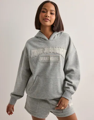 True Religion - Grå - Patched Tr Bf Hoodie