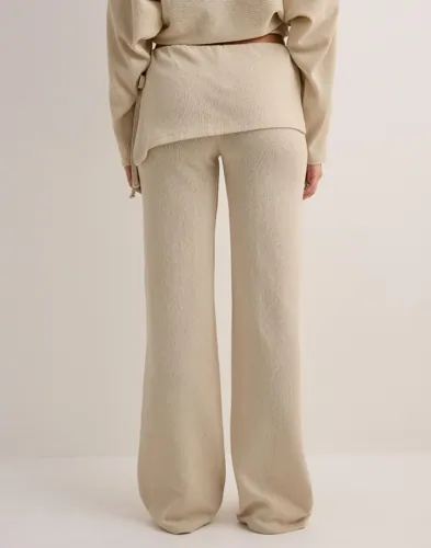 Nelly Effortless Knit Overlay Pants mjukisbyxor dam – bild 2