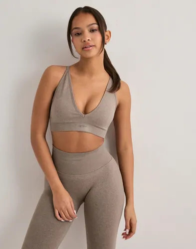 Aim'n - Beige - Shape Seamless Cross Back Bra