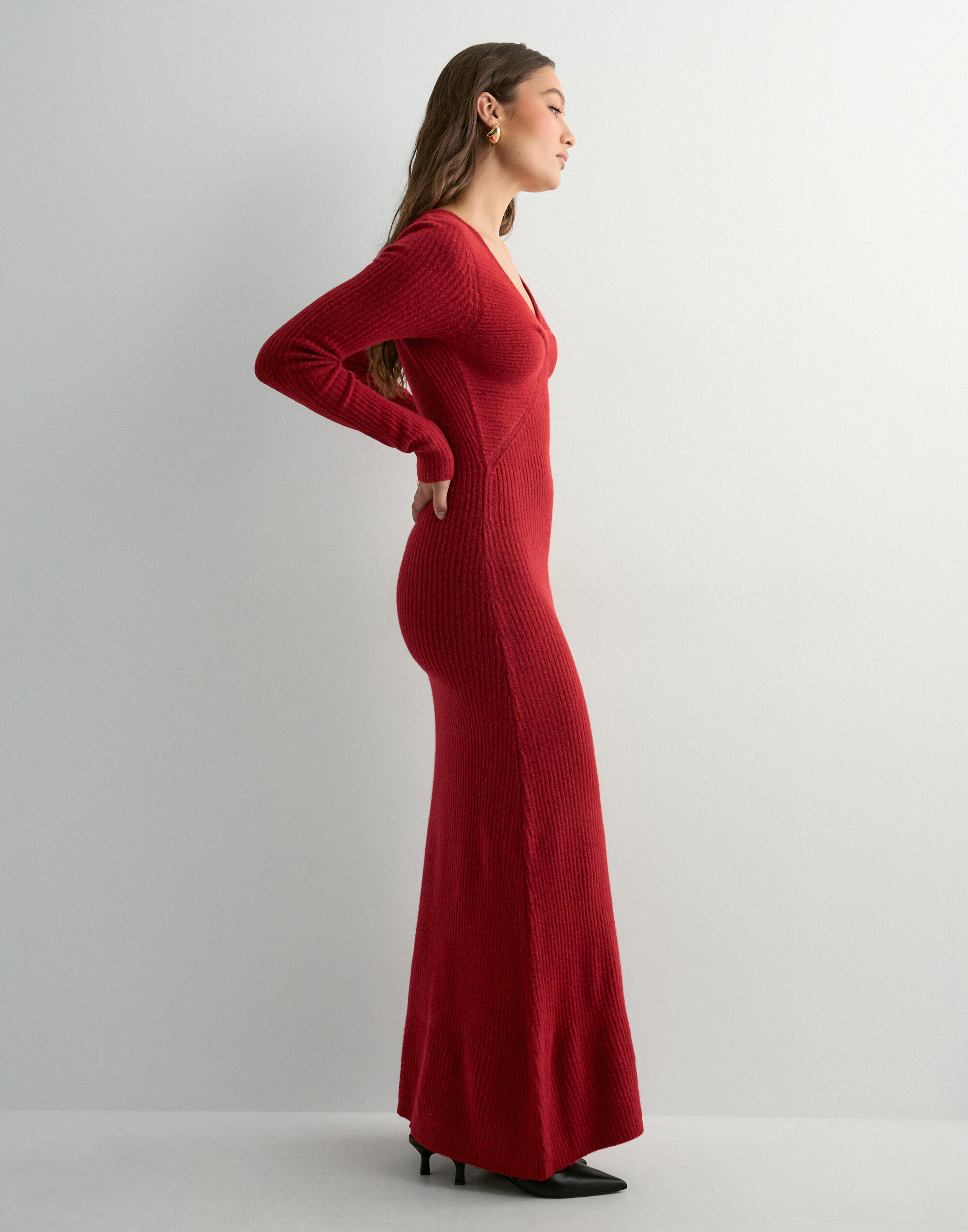 knee length women dress Anecdote U-Neckline Knee Length Dress White main image 0