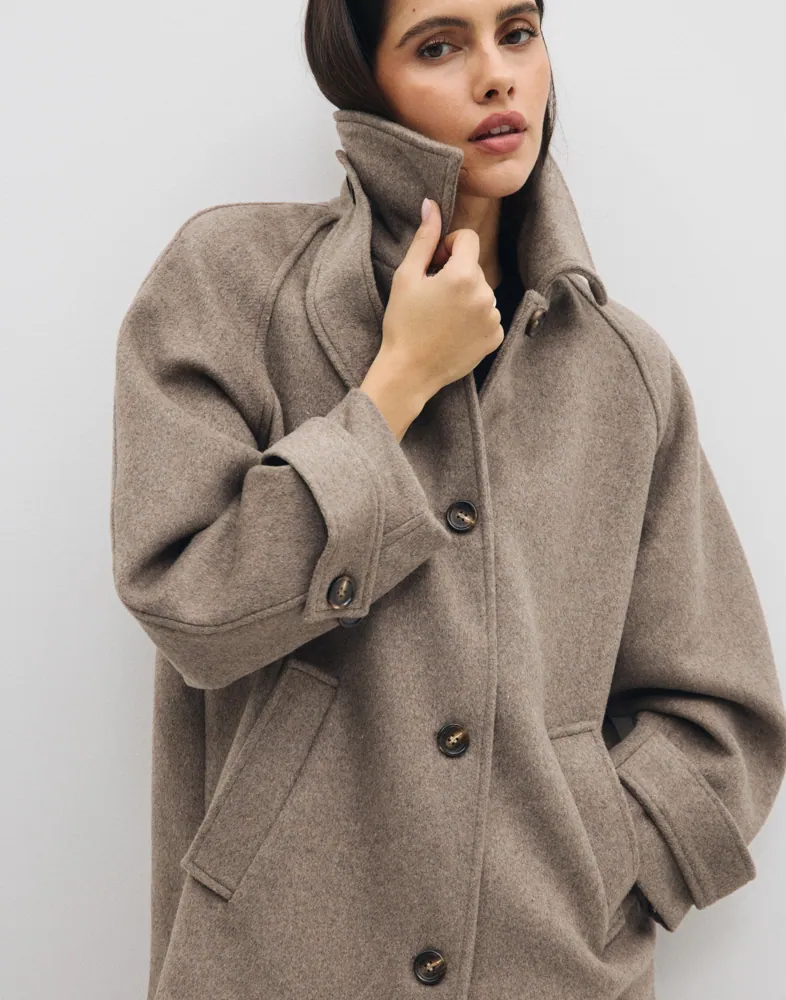NEO NOIR Keaton Wool Coat kappor & rockar dam – bild 2