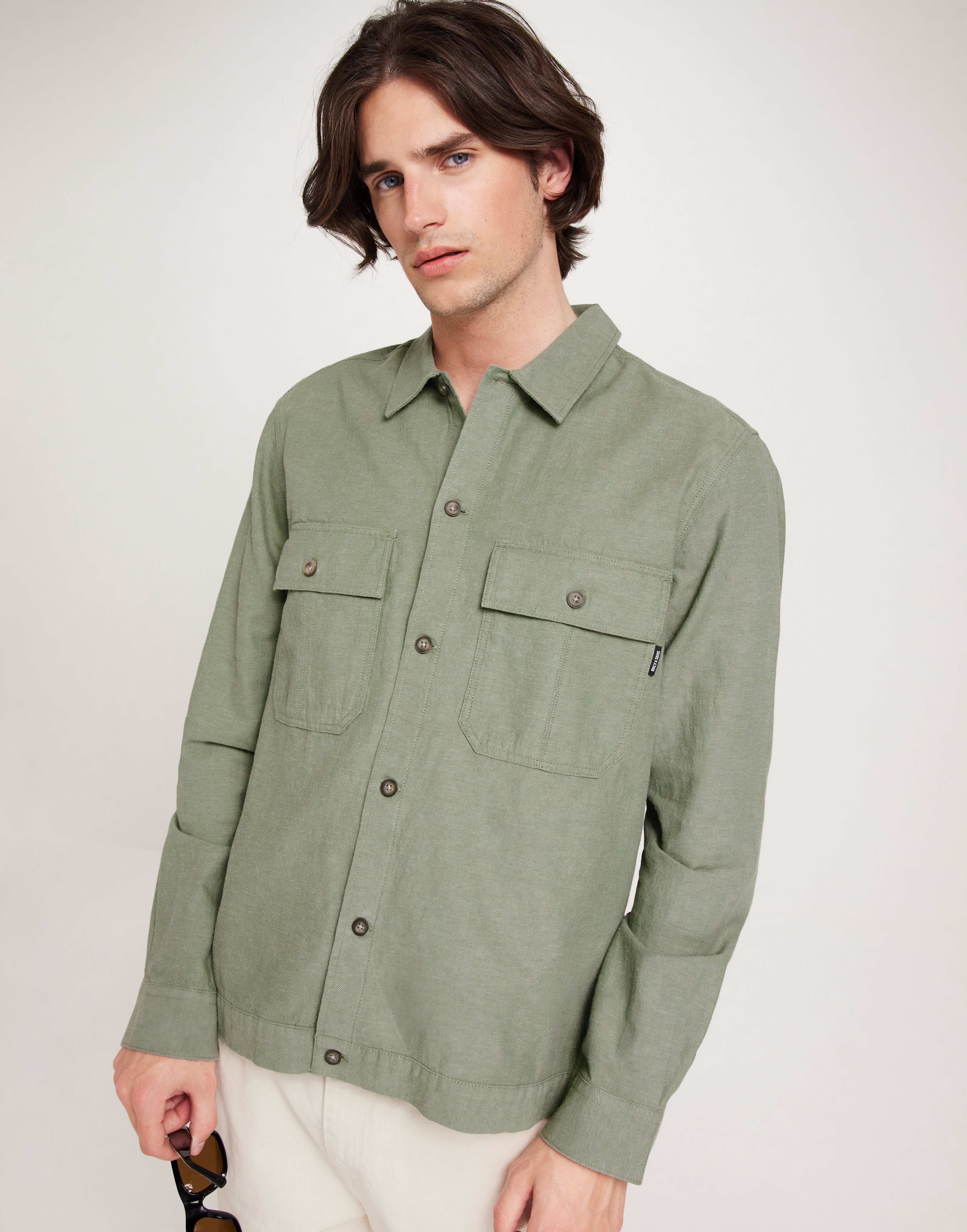 Schnayderman's Linen Overshirt Navy - Made in Estonia