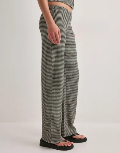 Nelly Checkered Low Waist Pants cargobyxor dam – bild 2