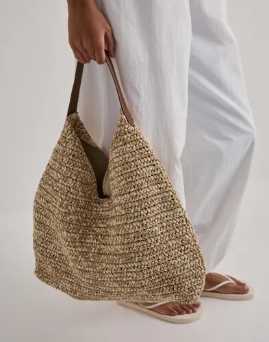 BECKSÖNDERGAARD - Beige - Paper Straw Siena Bag