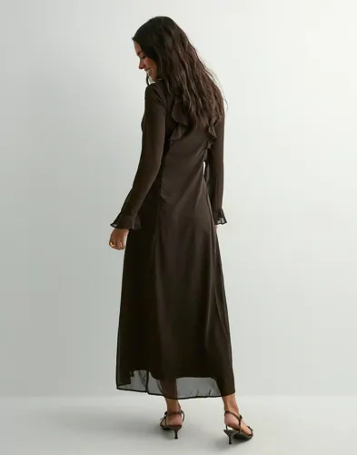 VERO MODA Vmholly Ls Flounce Ankle Dress Wvn maxiklänningar dam – bild 2