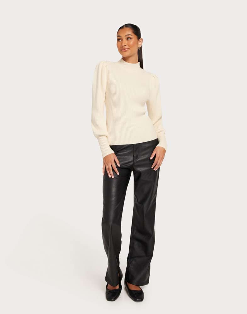 Onlkatia Highneck Pullover Carmine Rose Detail Melange main image 0