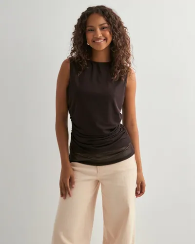 Neo Noir - Brun - Liblana Mesh Top