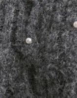 Dark Grey Melange W. White Pearls