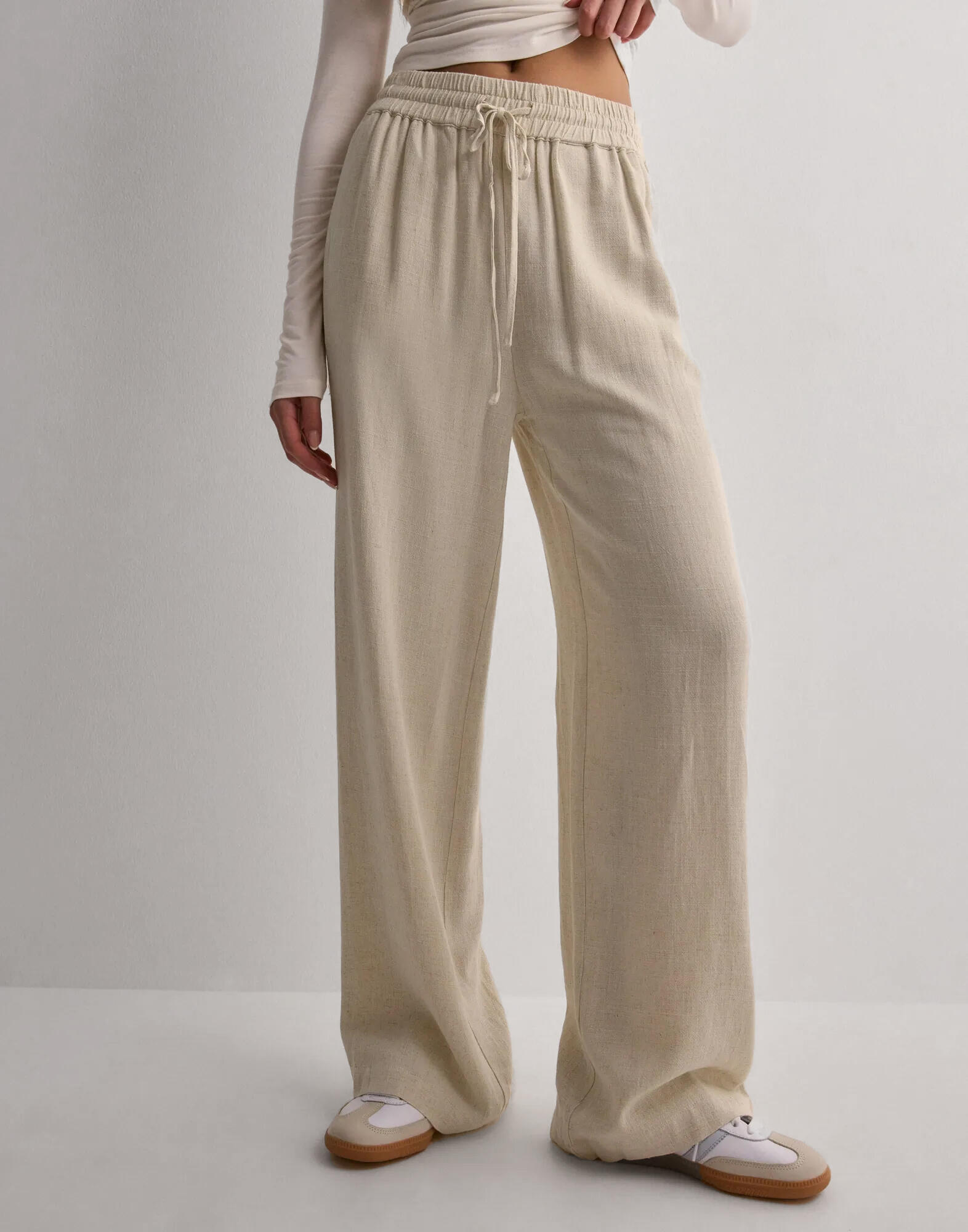 Slfviva Hw Ankle Linen Blend Skirt Chocolate Chip main image 1