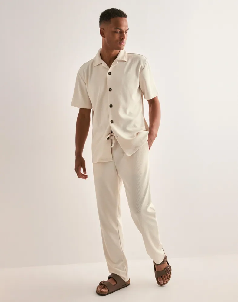 Selected Men SLHSTRAIGHT196-Plisse Trouser Ex Byxor herr – bild 2