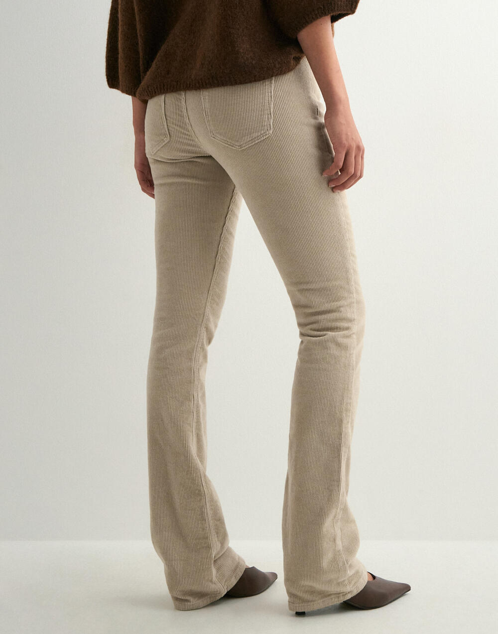 ONLY Women's Onlmary-Global Mid Cord Flared Pnt Noos