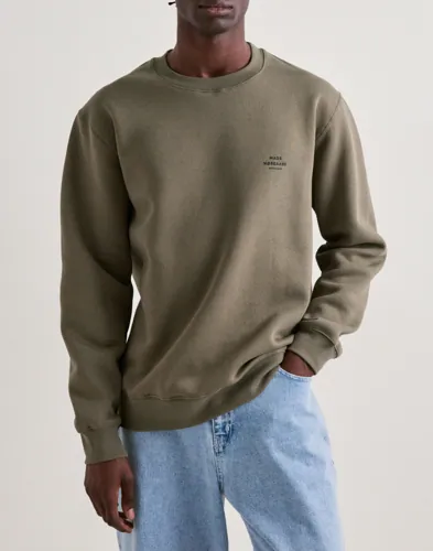 Mads Nørgaard Standard Crew Logo Sweat Sweatshirts Grå