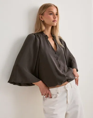 NEO NOIR Vivette Woven Blouse blusar dam – bild 2
