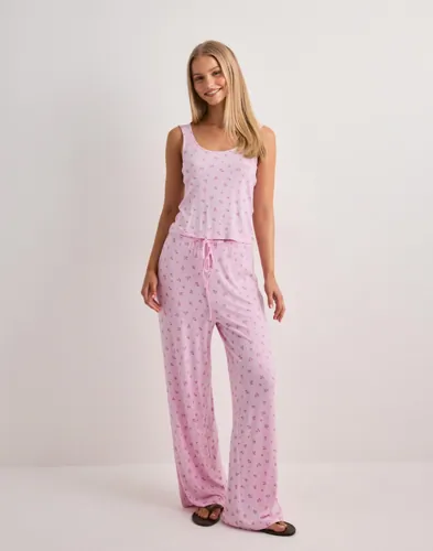 VERO MODA Vmesther Aop Sl U-Neck Top Jrs linnen dam – bild 3