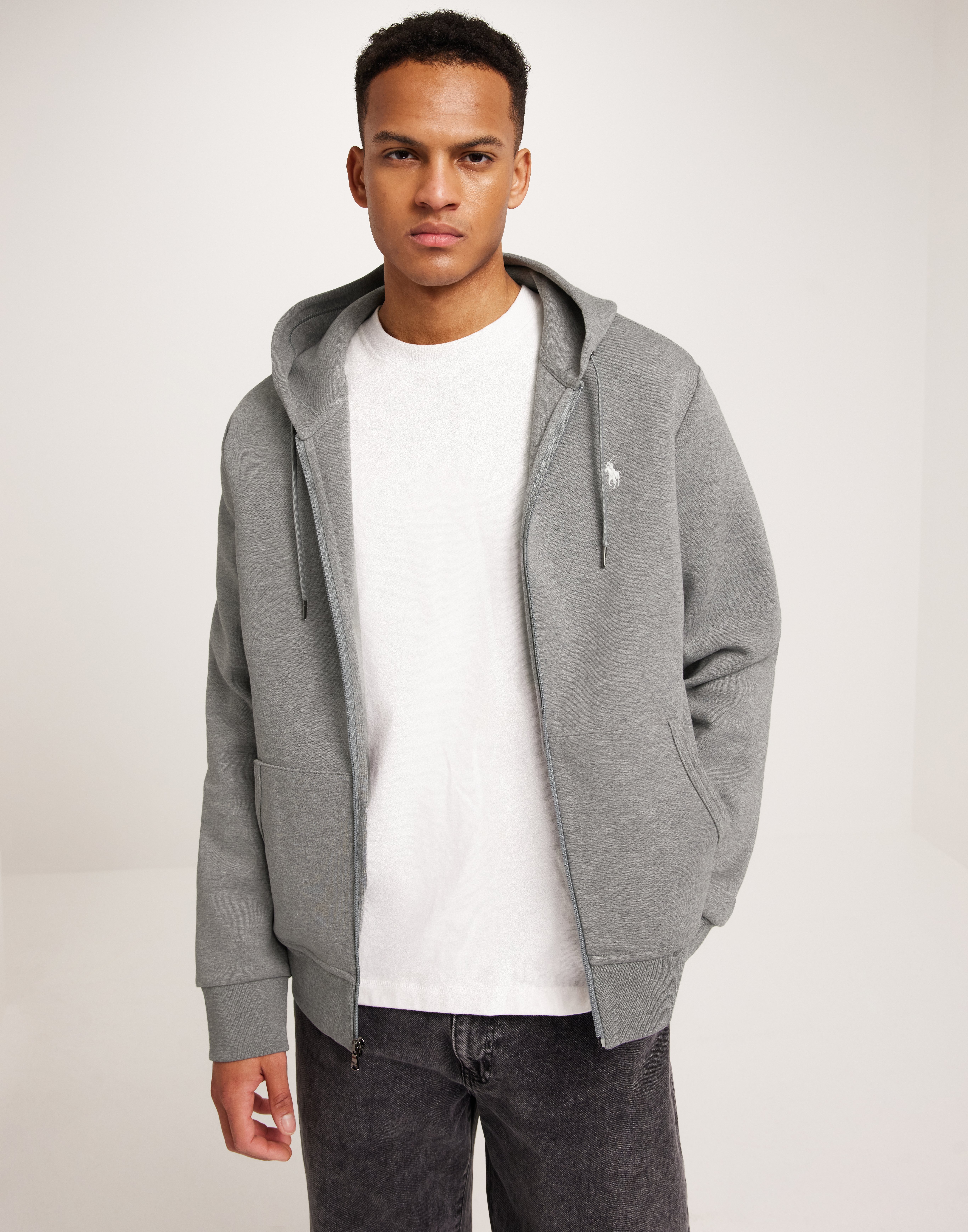 Buy Polo Ralph Lauren LSFZHOODM1-LONG SLEEVE-SWEATSHIRT - Grey