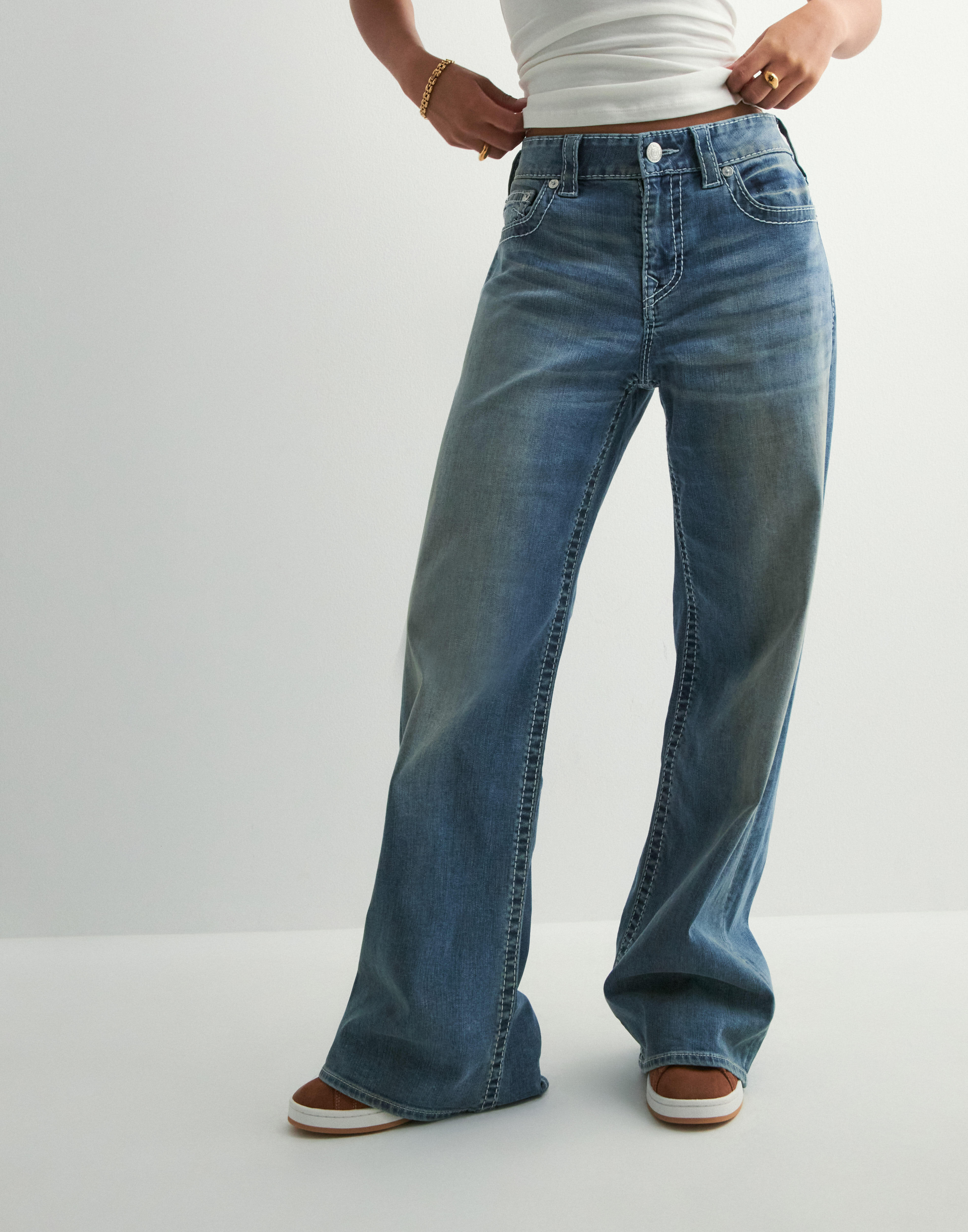 Buy True Religion BOBBI BAGGY JEAN BIG T - Cobalt | Nelly.com