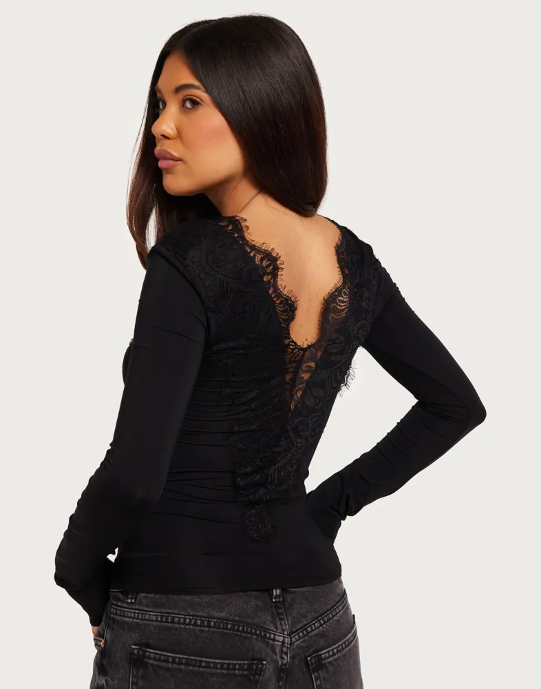 Black Smock Top