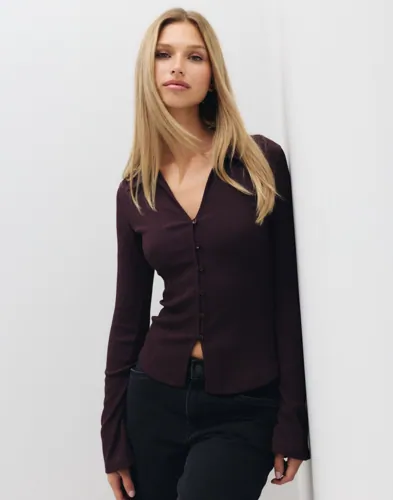 Nelly Amazing Button Shirt Top blusar dam – bild 2