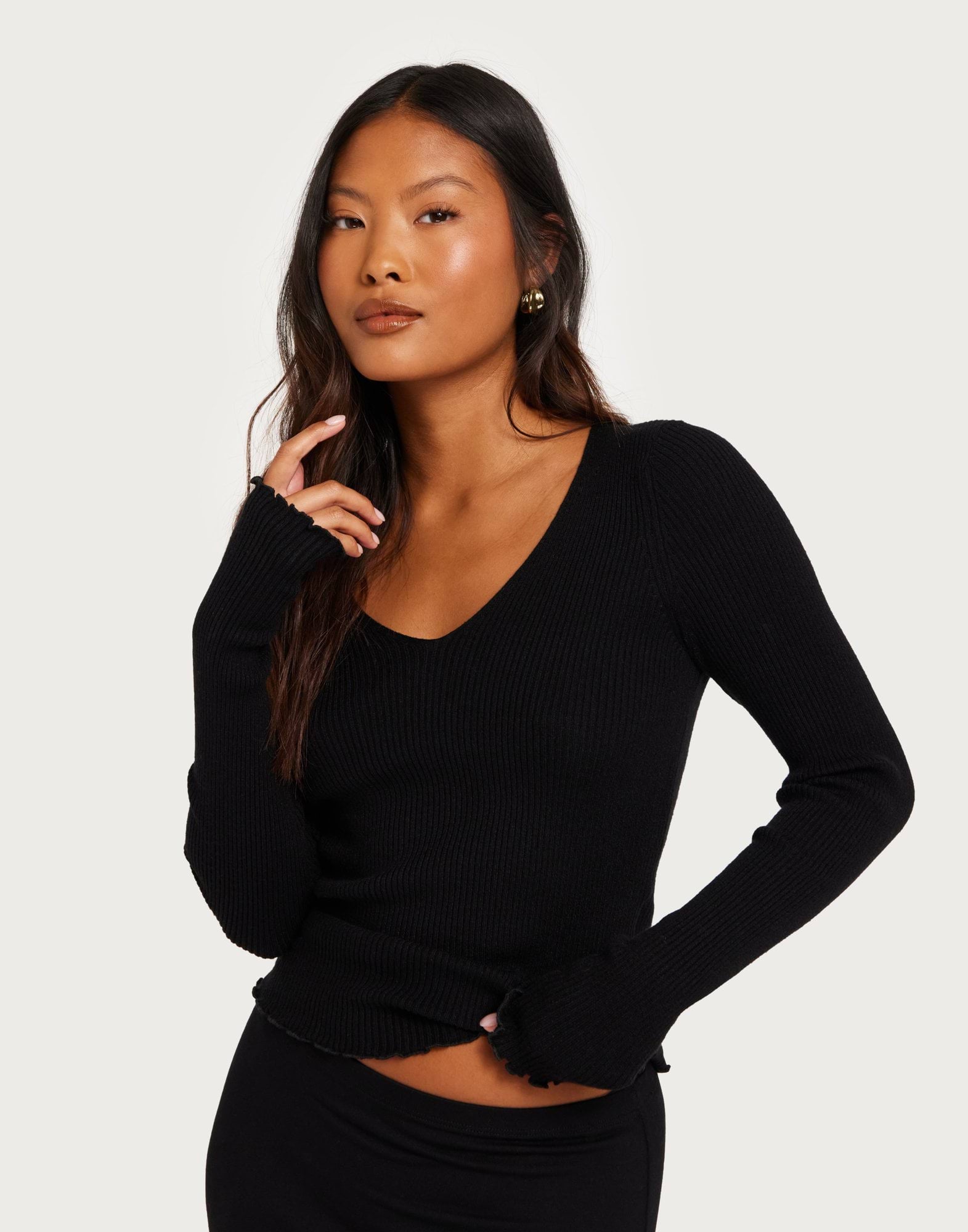 VMEVIE LS V-NECK PULLOVER GA NOOS