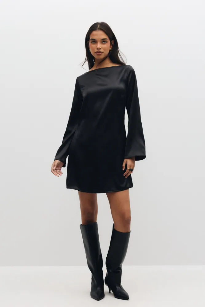 PIECES Pcevy Ls Short Dress Wvn Bc klänningar dam – bild 3