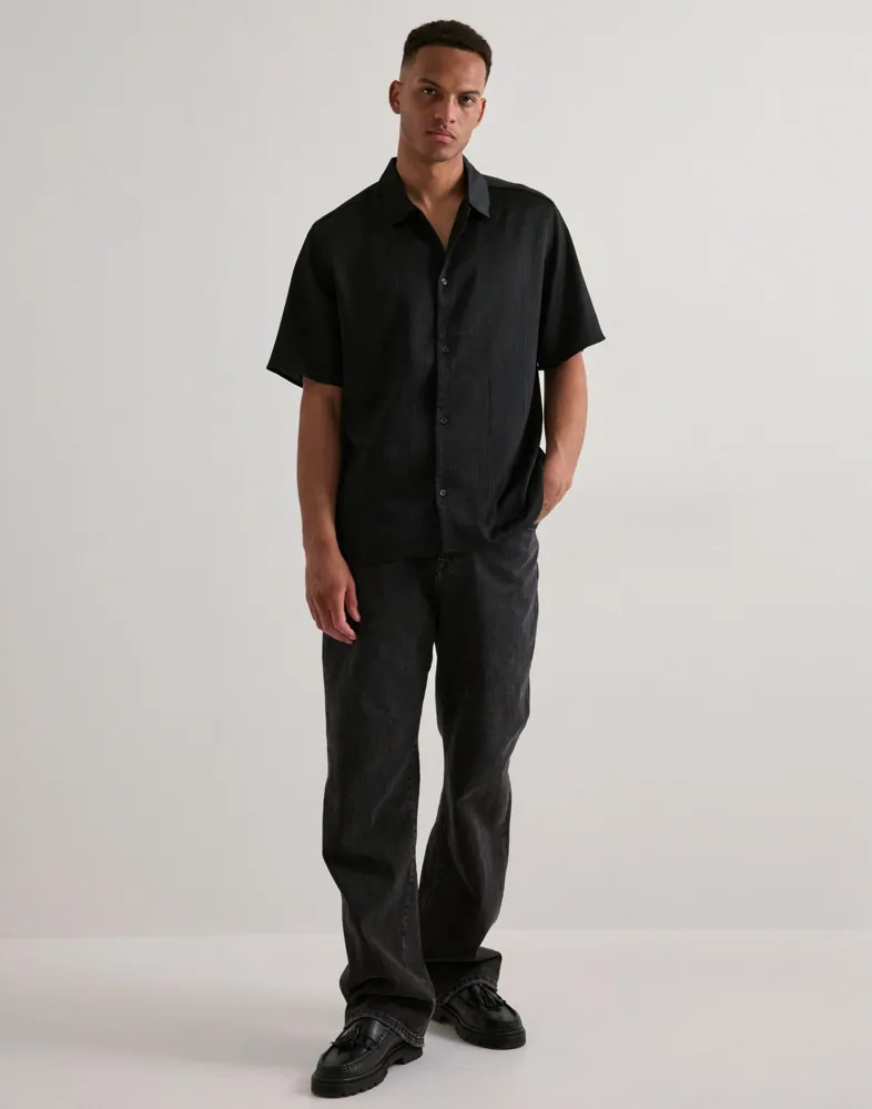 LES DEUX Hector Plissé Ss Shirt Kortärmade skjortor skjortor & blusar herr – bild 3