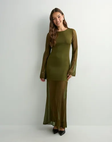MALINA Haisley sheer knitted maxi dress maxiklänningar dam – bild 2