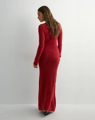 Nelly Long Twist Knit Dress stickade klänningar dam – bild 3
