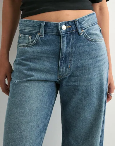 ONLY Onlella Mw Wide Fold Up Dnm TAI519 mid waist jeans dam – bild 2