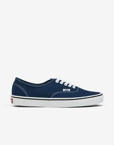 Blå Vans Authentic låga sneakers med rundad tå och snörning
