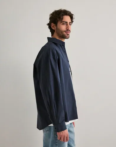 Woodbird Jong Washed Shirt Overshirts herr – bild 3