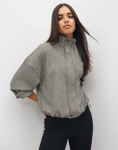 Checkered Blouse Jacket