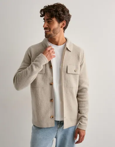Selected Men Slhnealy Ls Knit Workwear Cardigan Overshirts herr – bild 2