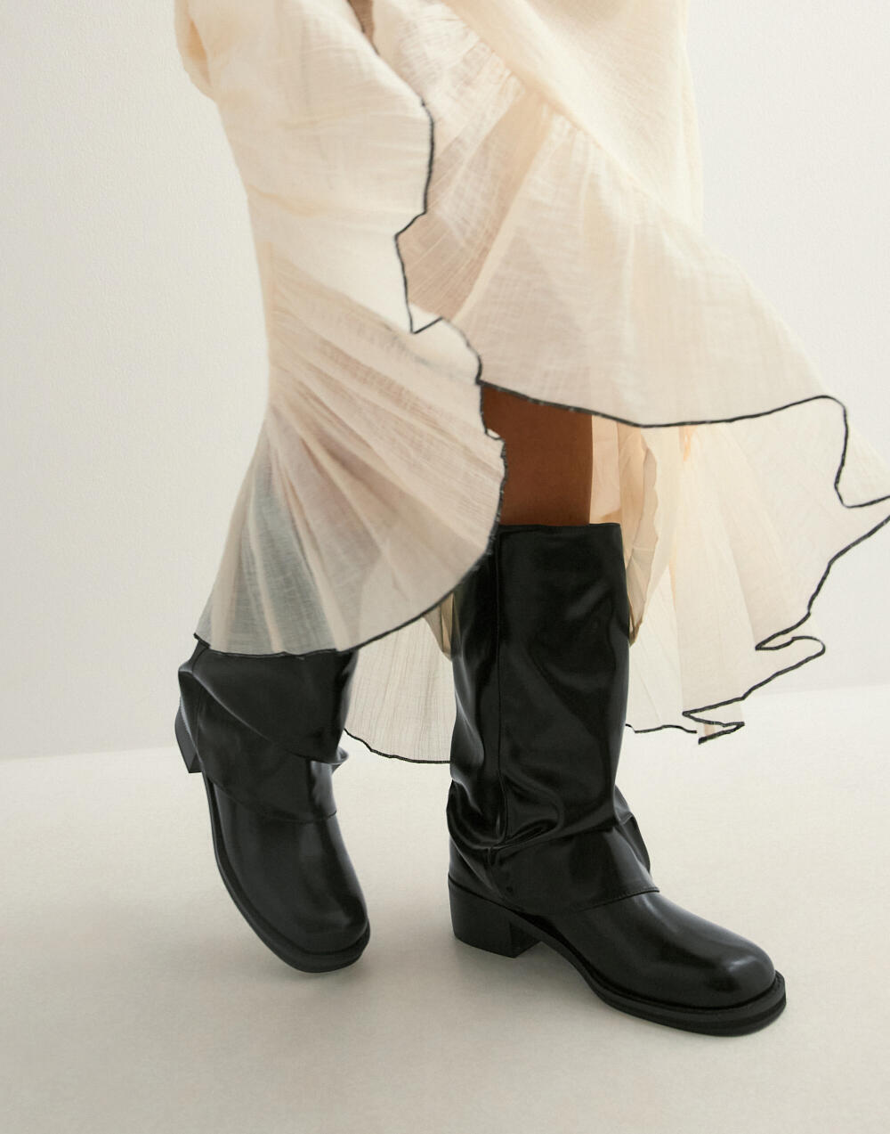 Buy Nelly Folded Shaft Boot - Black | Nelly.com