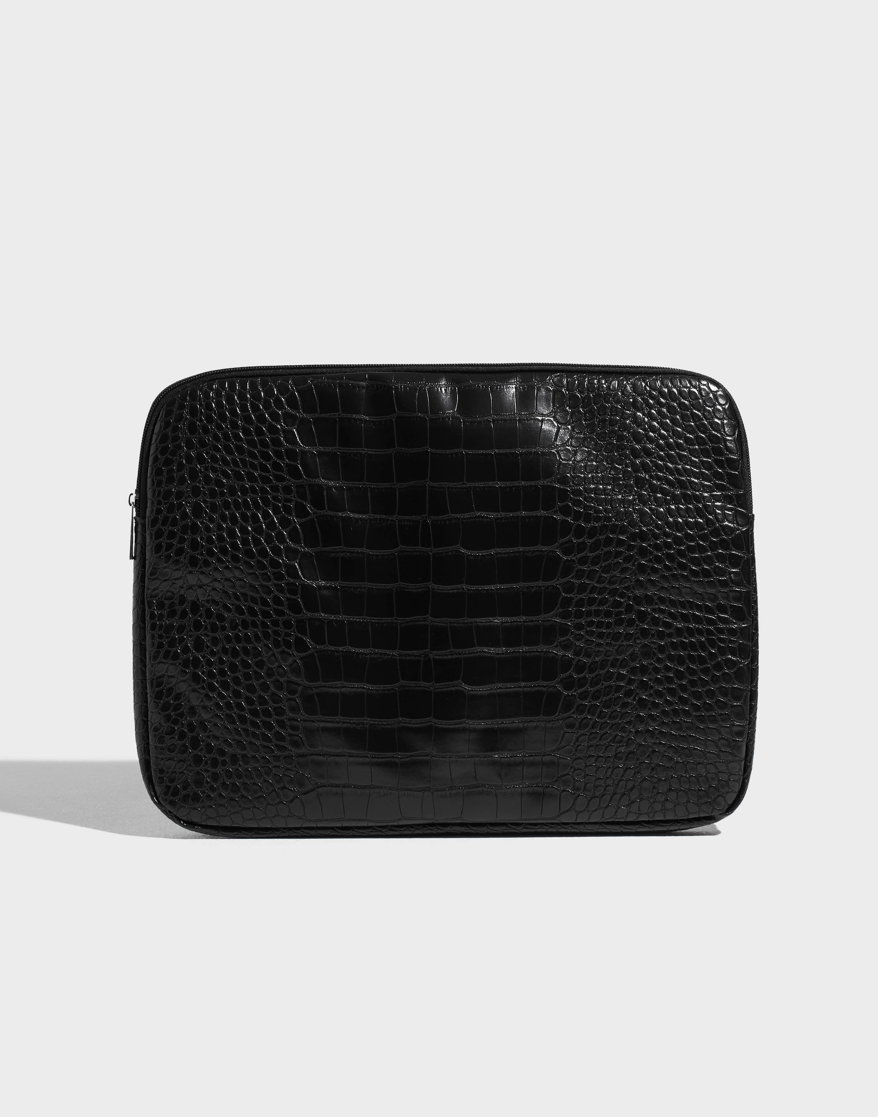 Köp Pieces PCJASMIN CROCO COMPUTER SLEEVE - Black | Nelly.com