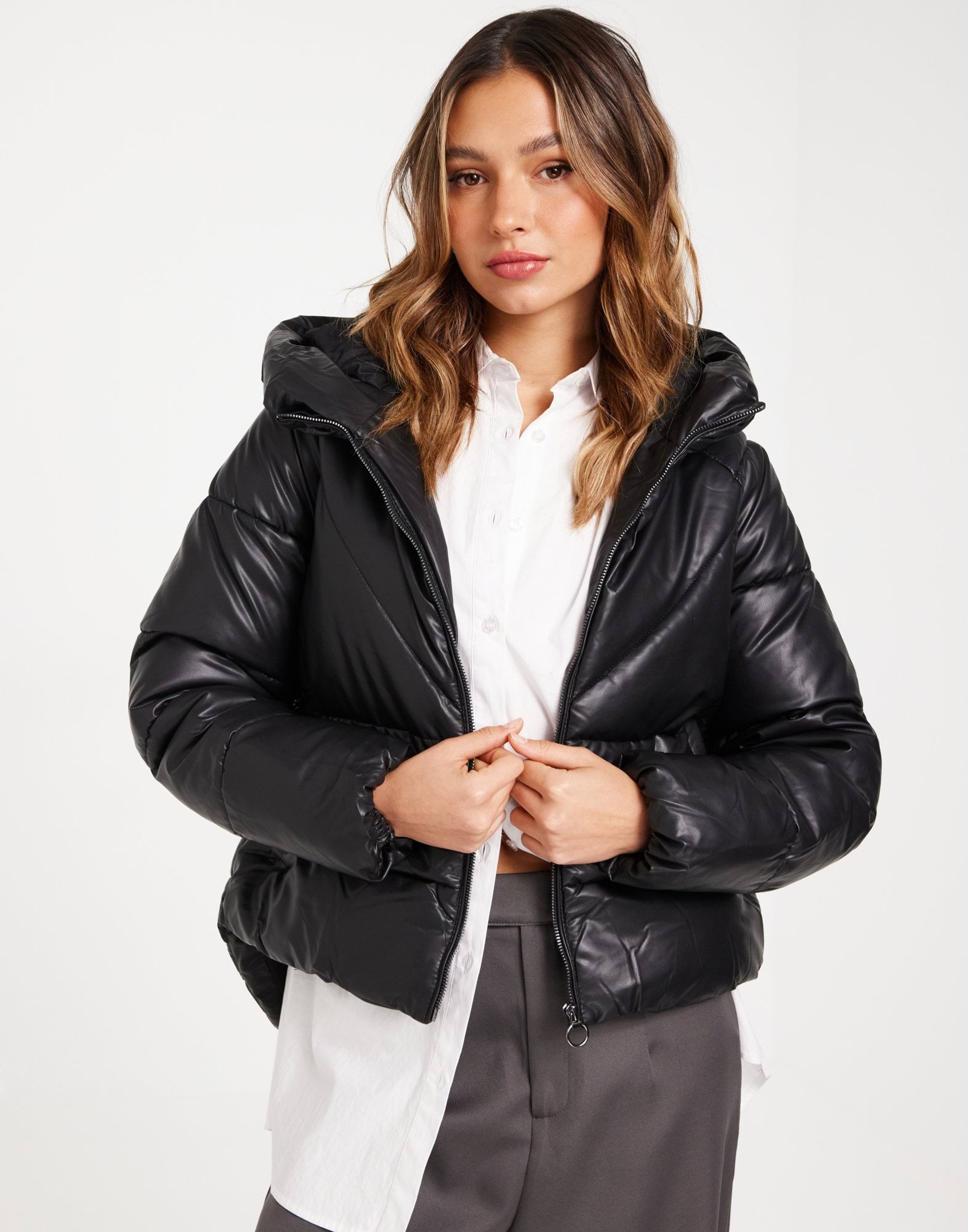CarAnja Faux Leather Puffer main image 1
