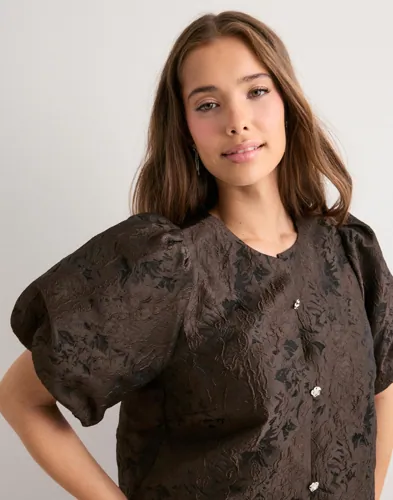 NEO NOIR Aisa Brocade Blouse blusar dam – bild 3