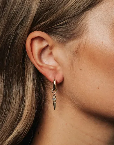 BOW19 - Silver - Dazzle Drop Earring