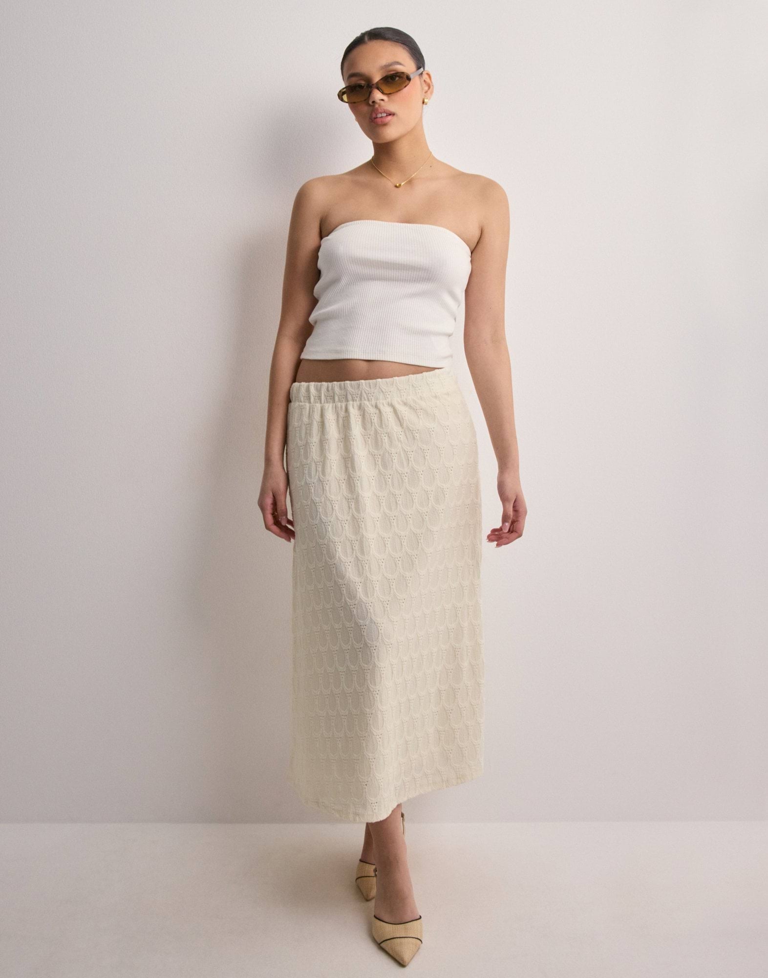 Objfeodora Midi Skirt Black