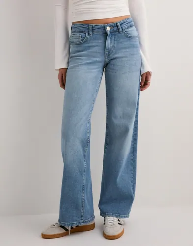 Only - Blå - Onljudy Lw Wide Leg Dnm Tai Epp