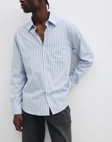 Anraslund Striped Poplin Ls Shirt Vardagsskjortor