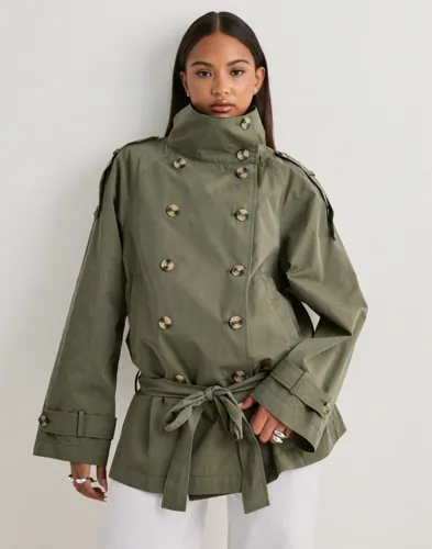 Nelly - Grön - Trench Jacket