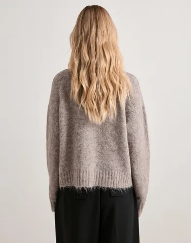 NEO NOIR Taura Fluffy Knit Cardigan dam – bild 3