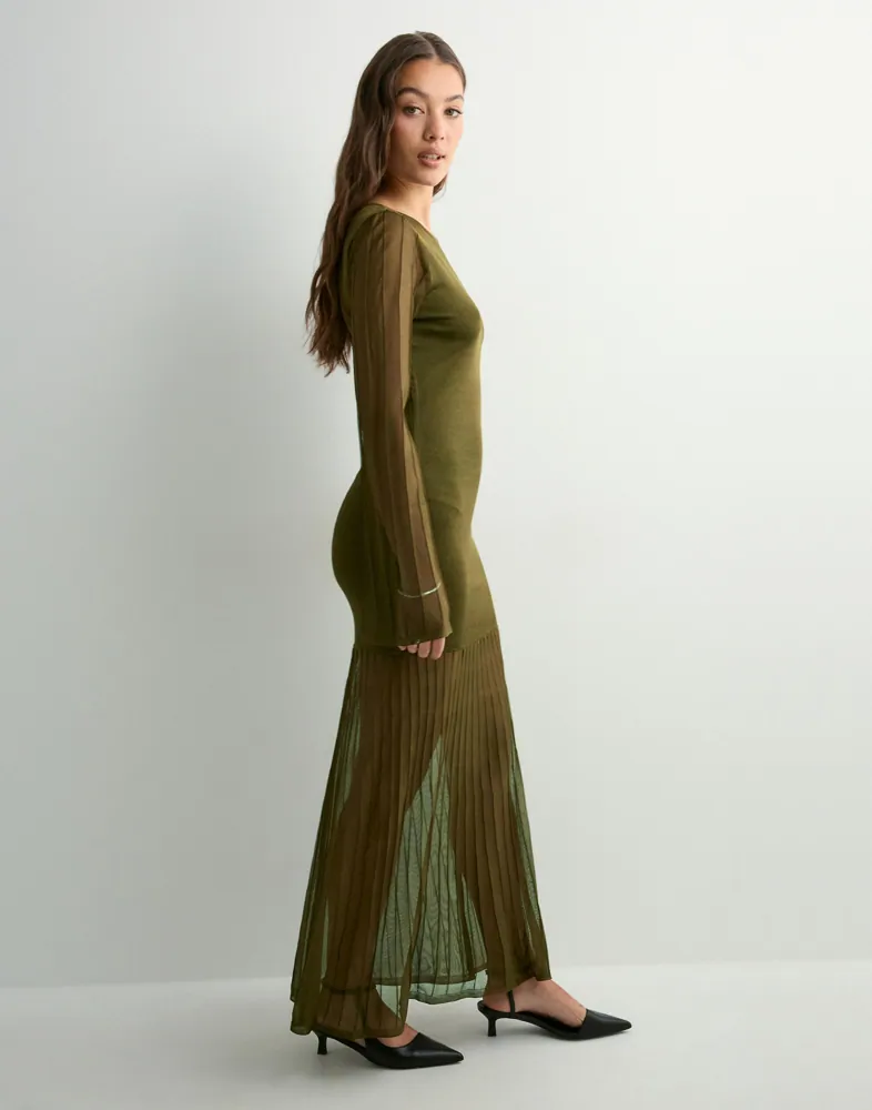 chinese dress ladies Malina Maxi Dress Chocolate-L / CHOCOLATE
