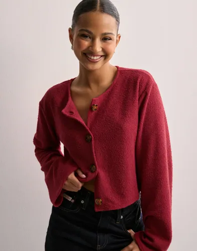 Nelly - Rød - Structured Jacket Cardigan