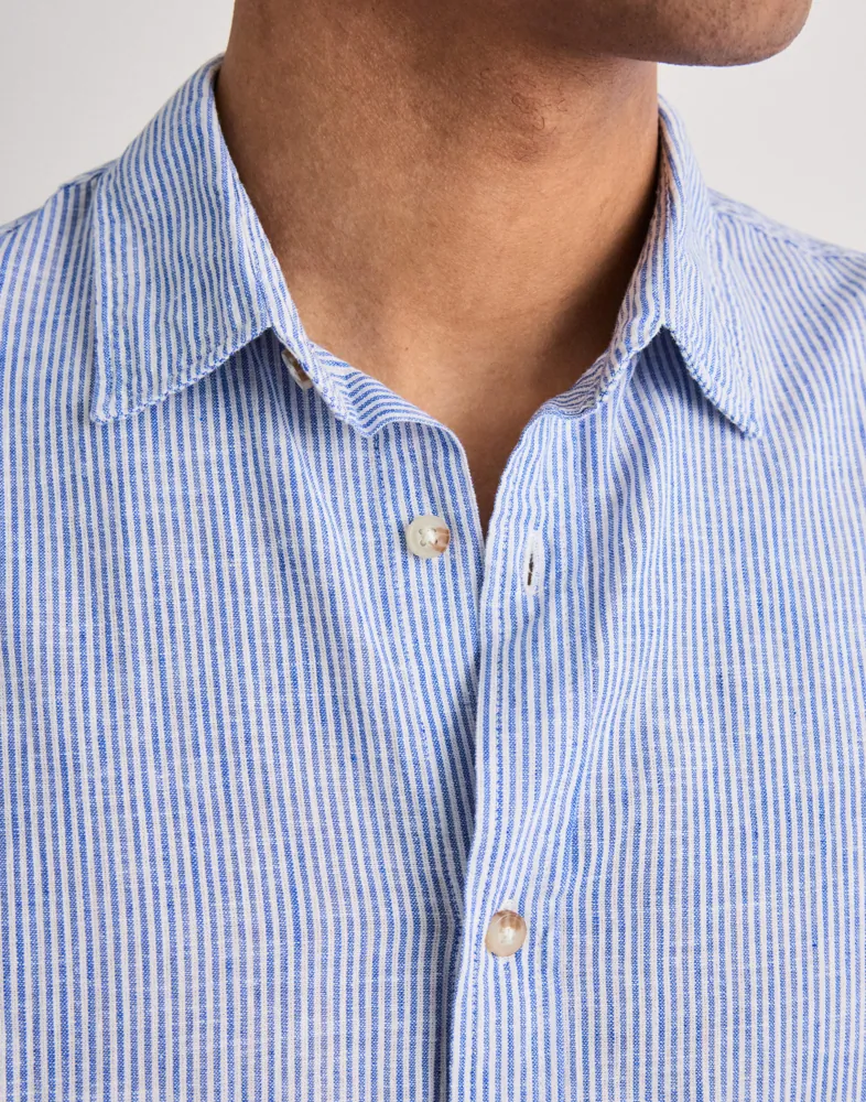 JACK & JONES Jjesummer Linen Blend Shirt L/S Sn Linneskjortor skjortor & blusar herr – bild 2