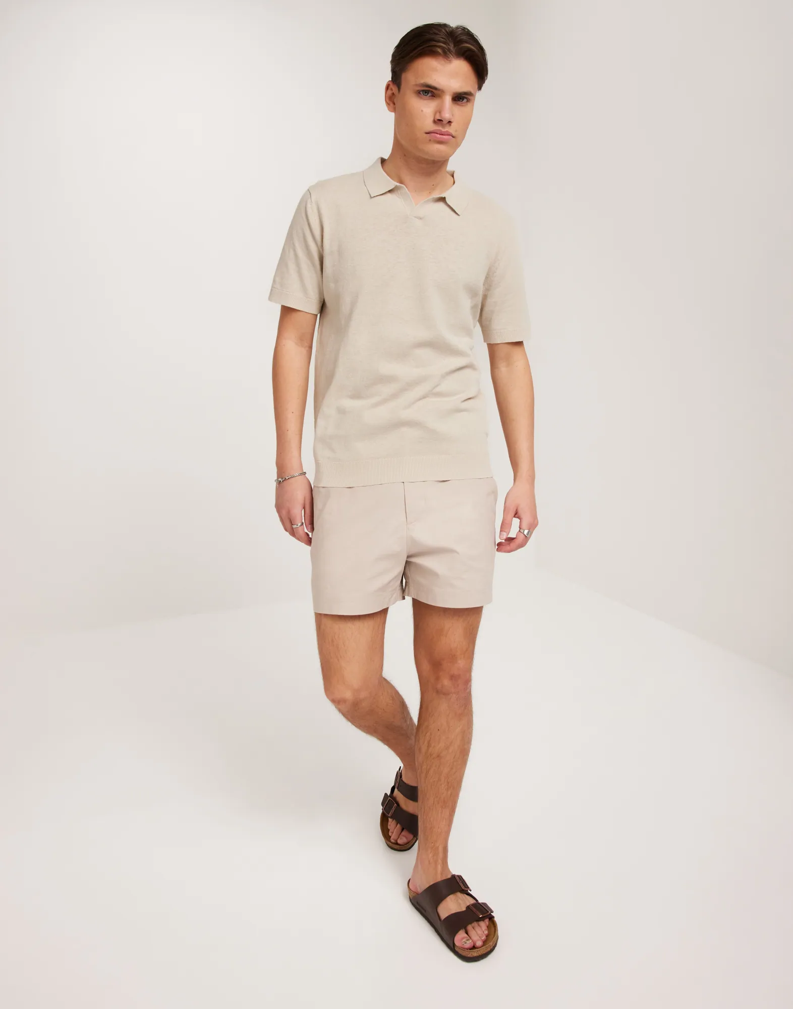 SLHLAKE LINEN SS POLO